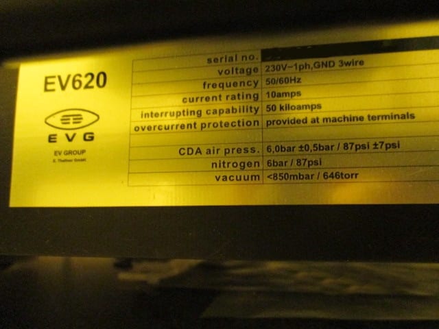 EVG 620 Mask Aligner