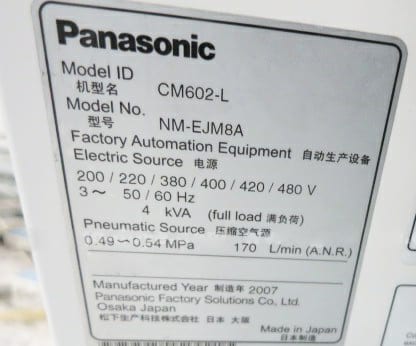 Panasonic CM 602 Pick and Place