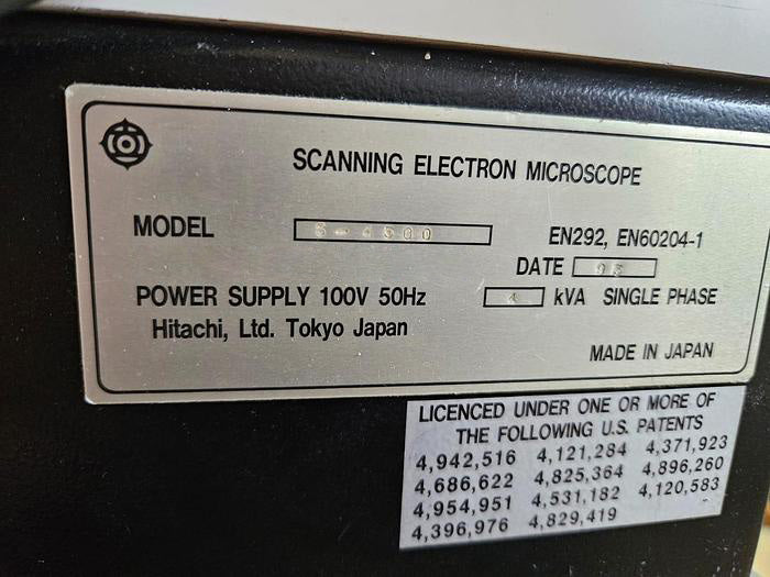 Hitachi S 4500 SEM (Scanning Electron Microscope)
