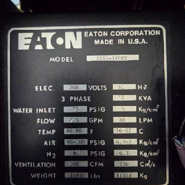 Axcelis NV 10 160 Ion Implanter