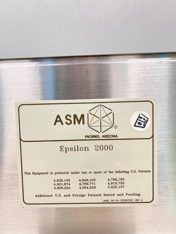 ASM E 2000 Epitaxial Reactor