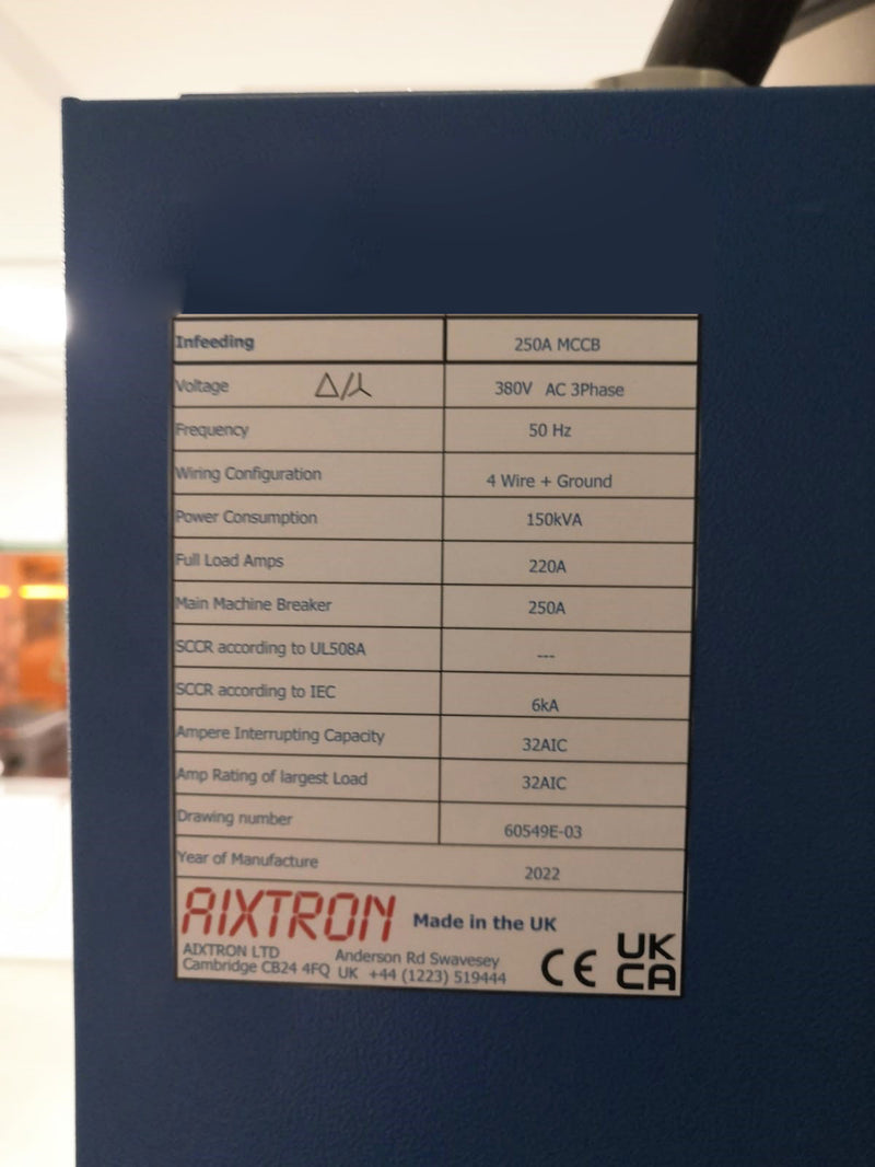 Aixtron GAN MOCVD (Metal Organic Chemical Vapor Deposition)