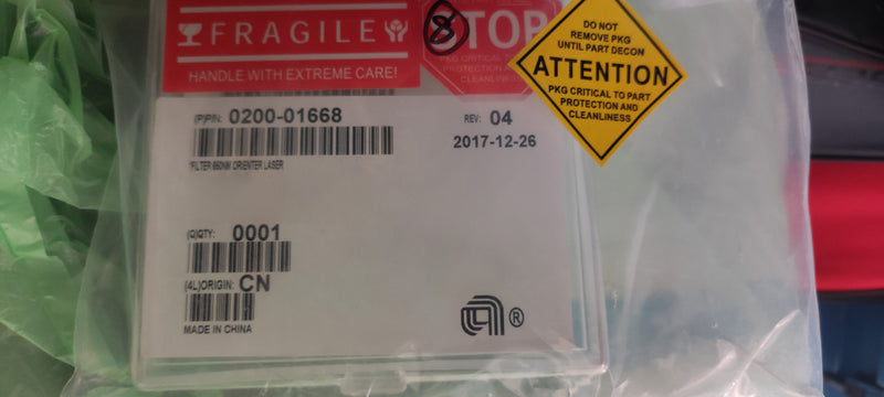 P/N: 0200-01668 Laser Filter