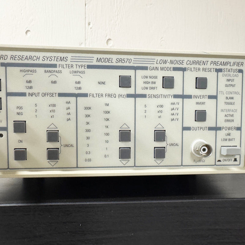 Stanford Research Systems (SRS) SR 570 Low Noise Current Preamplifier