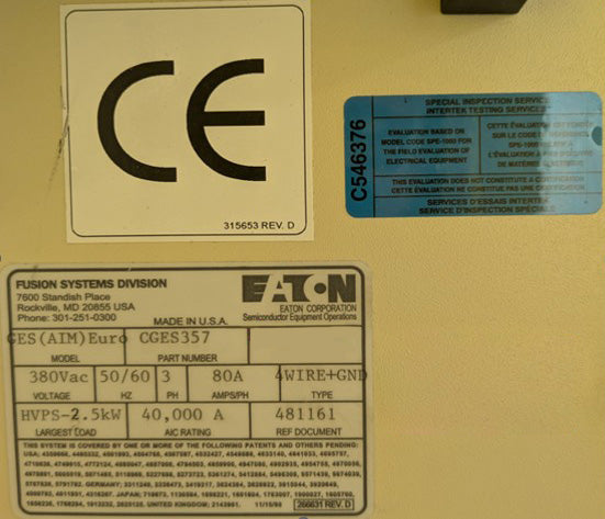 Axcelis Gemini GES Etcher / Stripper