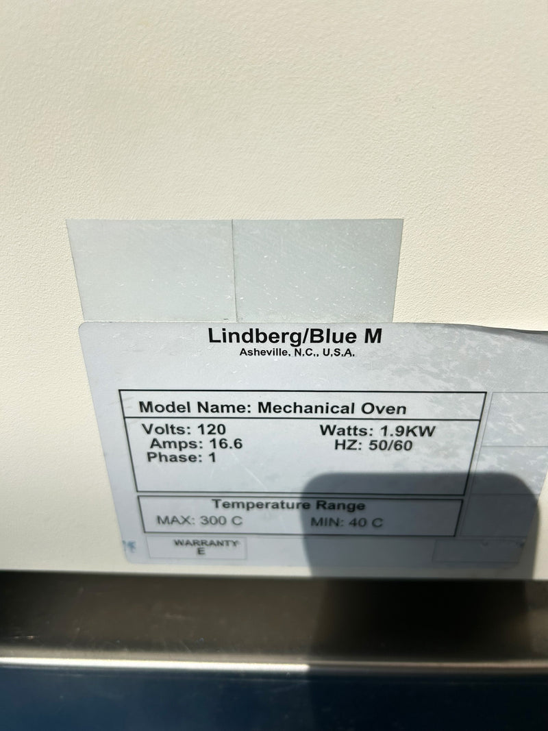Lindberg / Blue M MO 1440 P 3 A Curing Oven