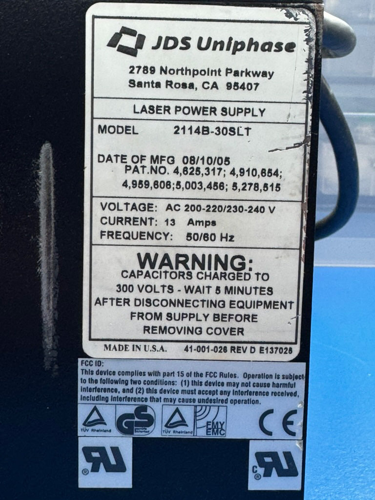 KLA 30mw Ar Laser Power Supply