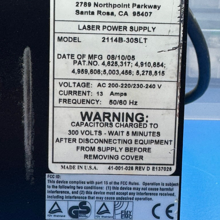 KLA 30mw Ar Laser Power Supply