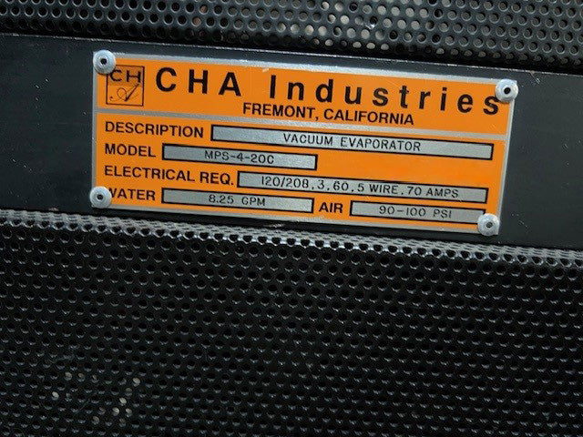 CHA MPS 4-20 C Vacuum Evaporator