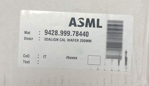 ASML 9428.999.77690 / 9428.999.78440 Components