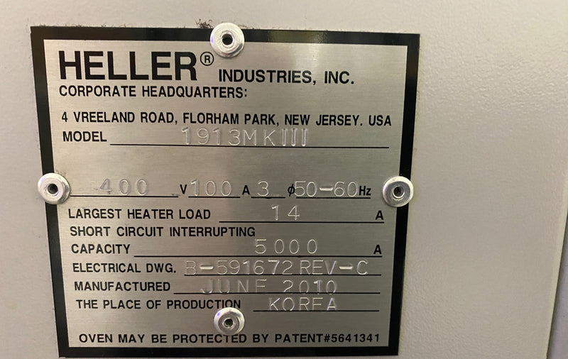 Heller 1913 MKIII Reflow Oven