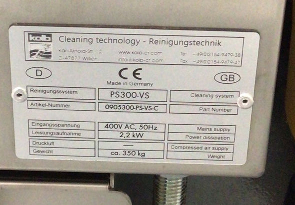 Kolb PS 300 VS Screen Cleaner