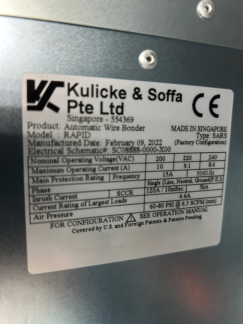 K&S Rapid Automatic Wire Bonder