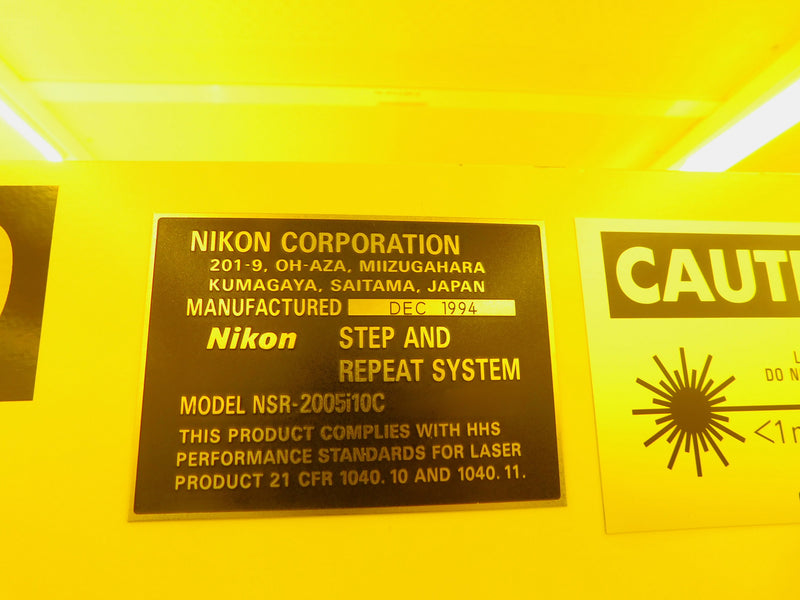 Nikon NSR 2005 i 10 C i-Line Stepper