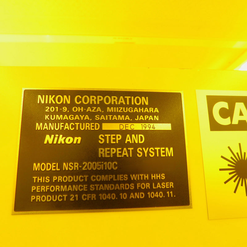 Nikon NSR 2005 i 10 C i-Line Stepper