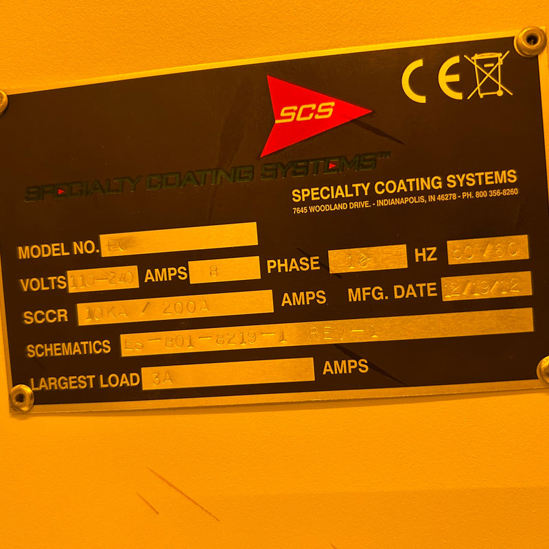 Specialty Coating Systems (SCS) PC Spray Coater