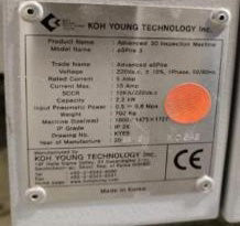 Koh Young Aspire 3 In-Line Solder Paste Inspection (SPI)