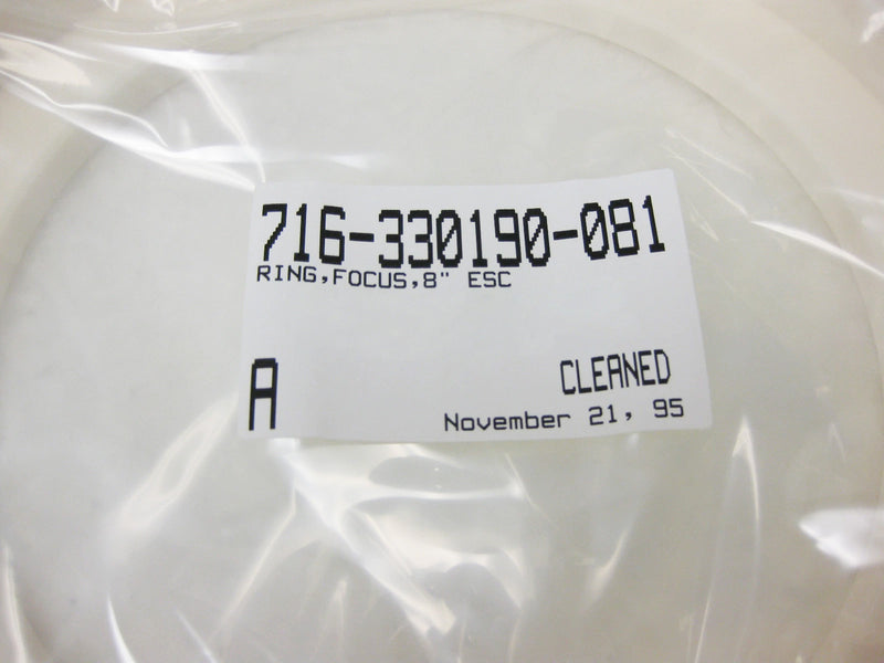 Lam P/N: 716-330190-081 Focus Ring