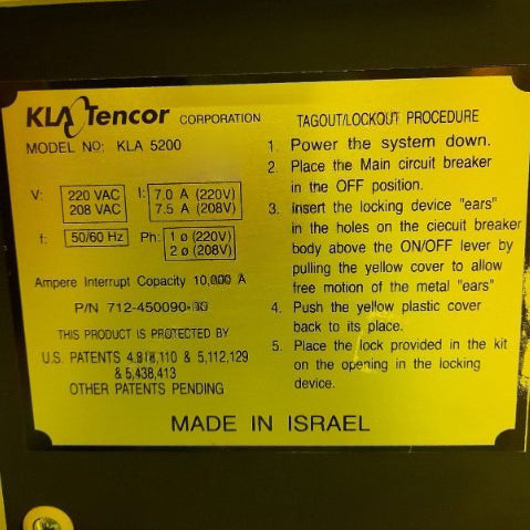 KLA 5200 XP Overlay Measurement