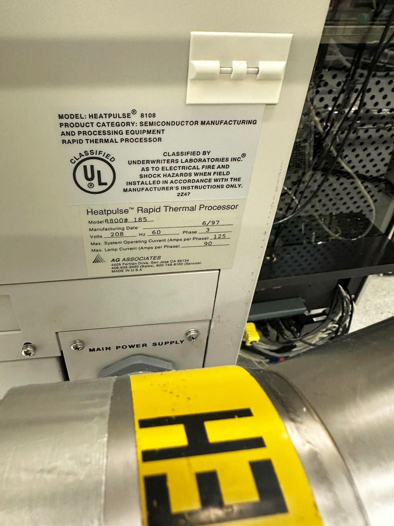 AG Associates 8800 i RTP System (Rapid Thermal Process)
