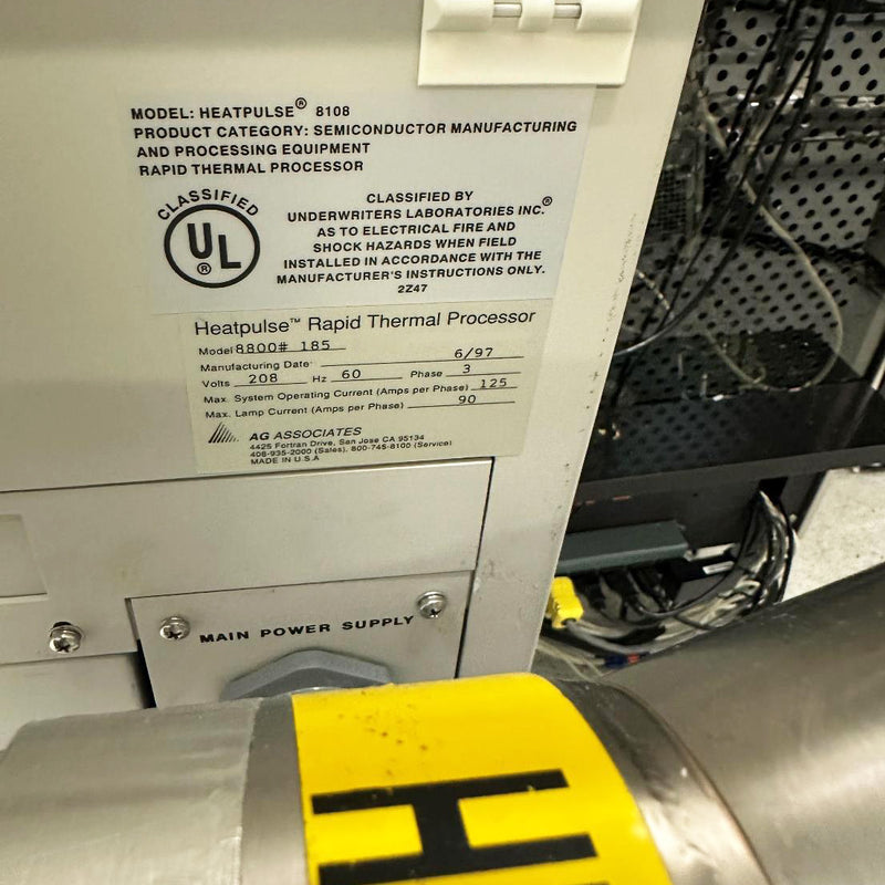 AG Associates 8800 i RTP System (Rapid Thermal Process)