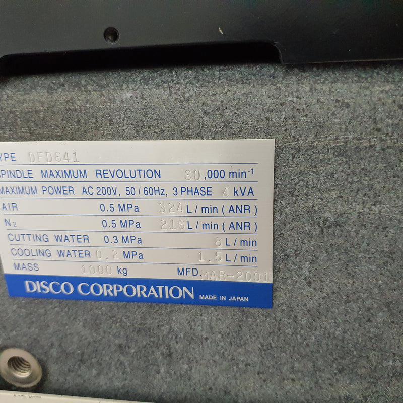 Disco DFD 641 Automatic Dicing Saw