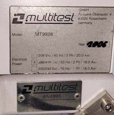 Multitest MT 9928 Handler