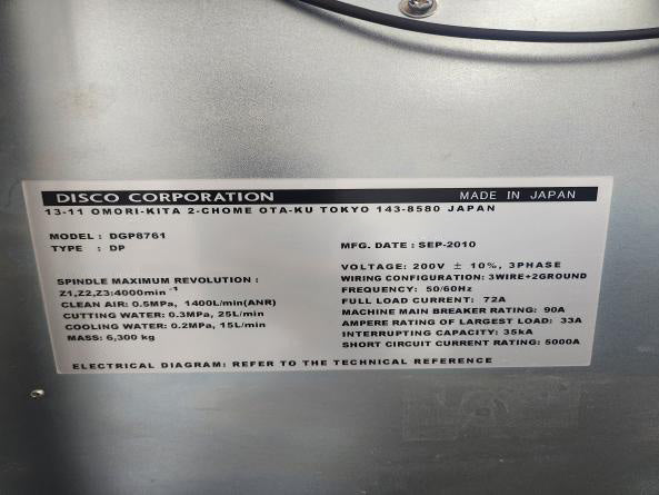 Disco DGP 8761 Grinder
