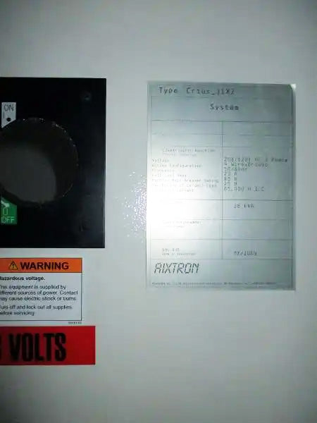 Aixtron Crius MOCVD (Metal Organic Chemical Vapor Deposition)