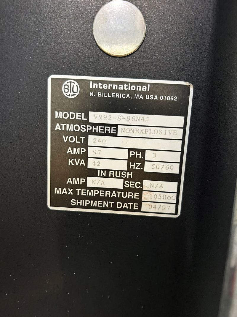 BTU VM 92-8-96 N 44 Kiln