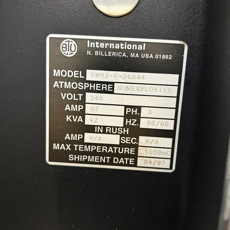 BTU VM 92-8-96 N 44 Kiln