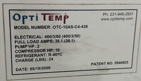 OptiTemp OTC 10 AS-C 4-436 Chiller
