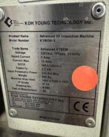 Koh Young KY 8030 SPI (Solder Paste Inspection)