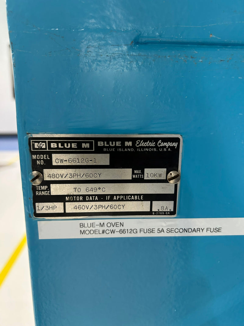 Blue M CW 66126 Epoxy Cure Oven