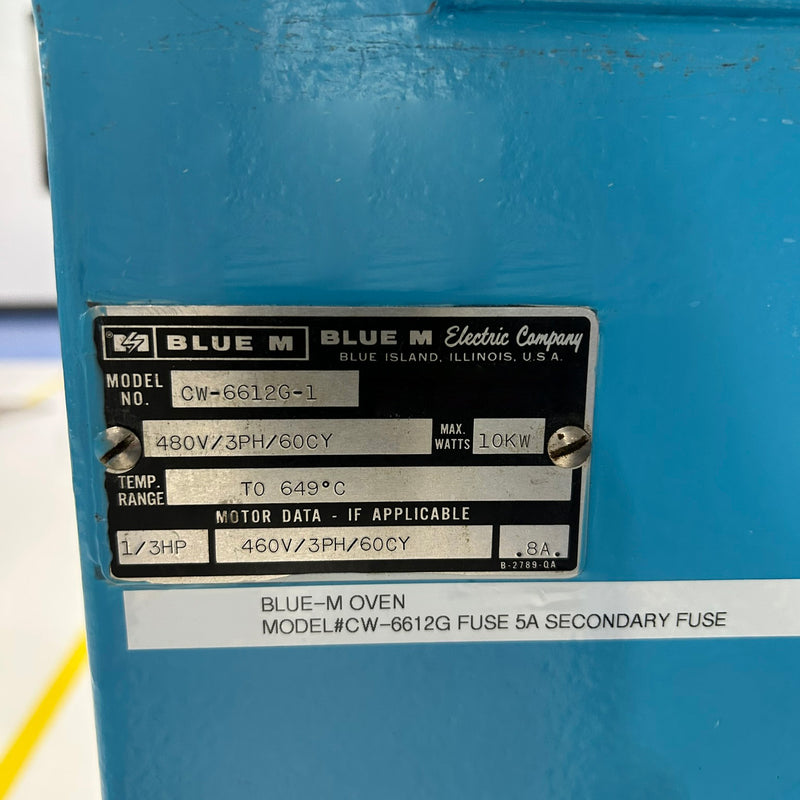 Blue M CW 66126 Epoxy Cure Oven