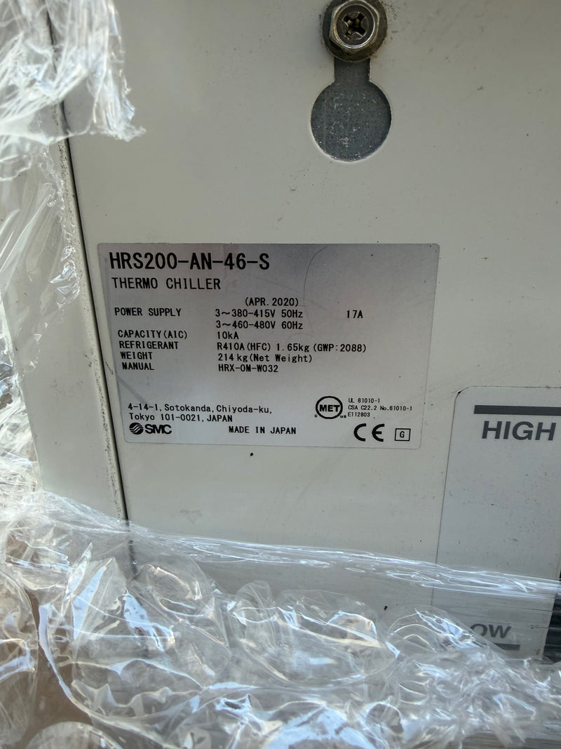 SMC HRS 200 AN 46 S Chiller