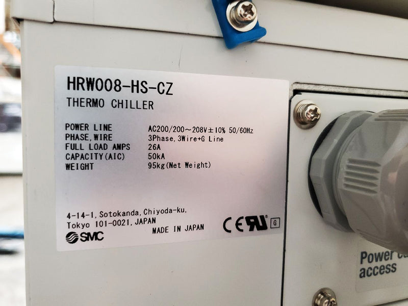 SMC HRW 008 HS CZ Thermo Chiller