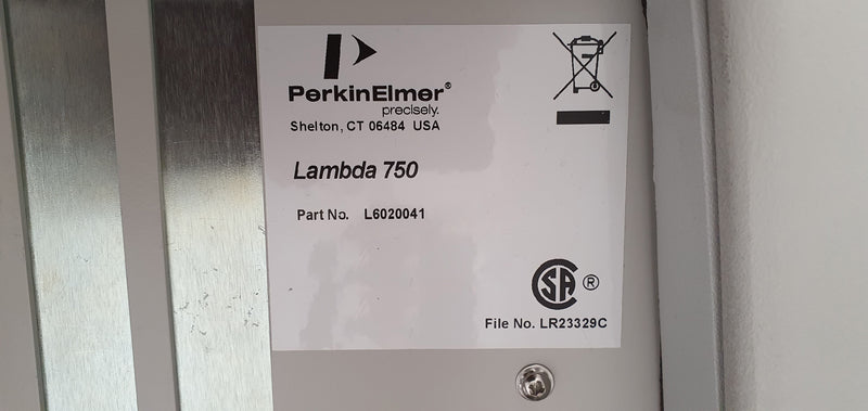 Perkin Elmer Lambda 750 Spectrophotometer