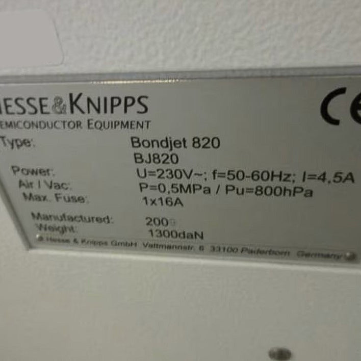 Hesse & Knipps (H&K) BJ 820 Wire Bonder