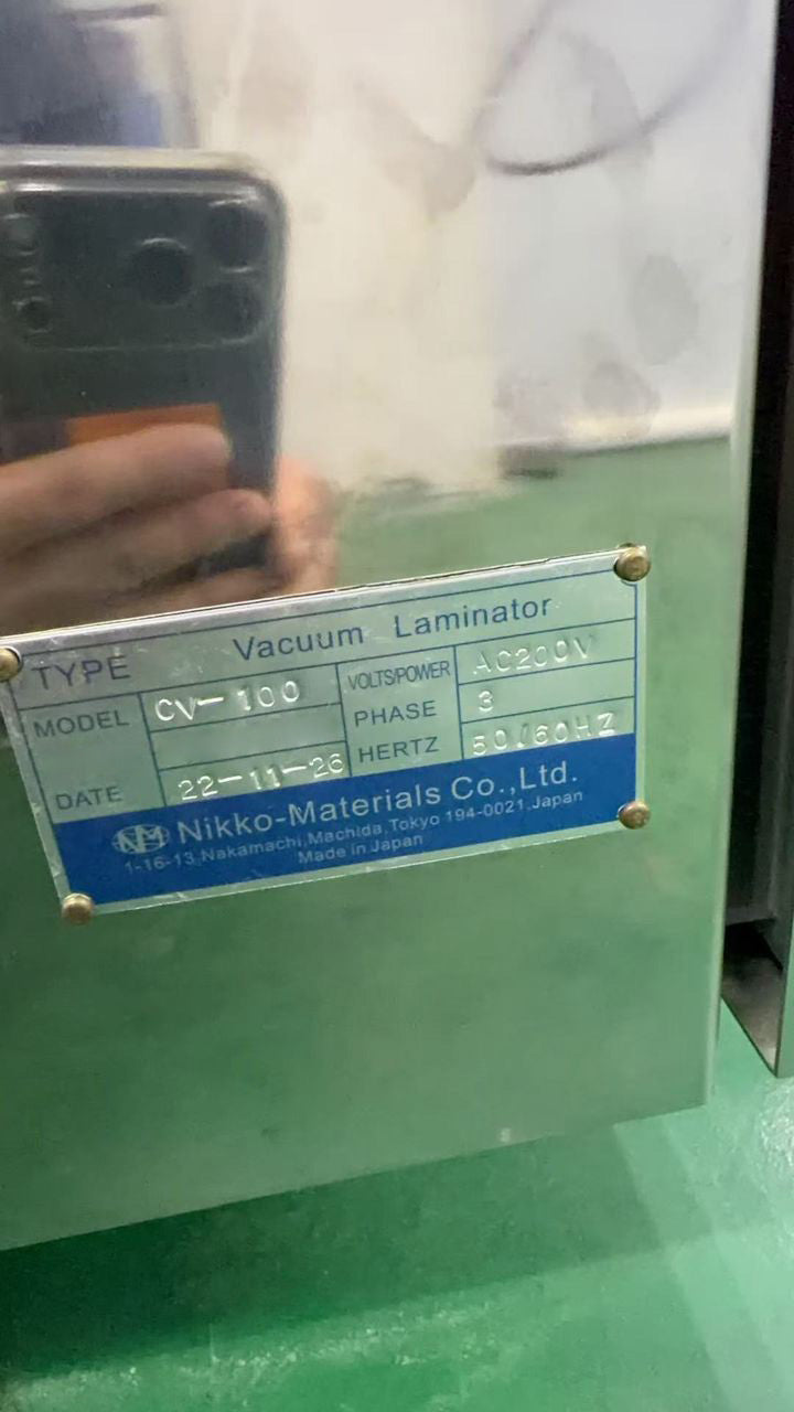 Nikko CV 100 Vacuum Laminator