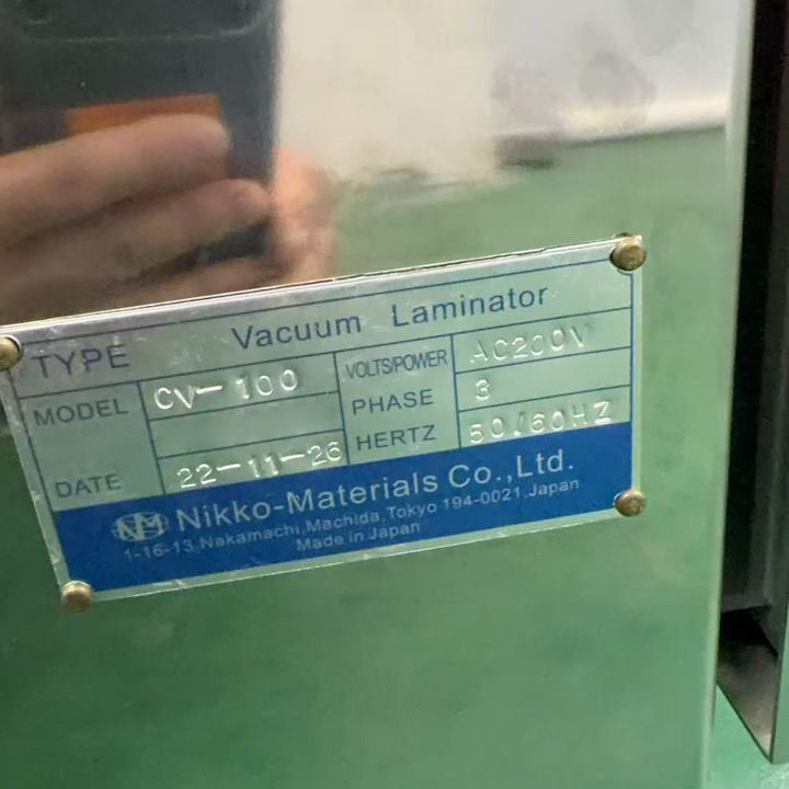 Nikko CV 100 Vacuum Laminator