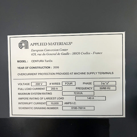 Applied Materials Centura TPCC