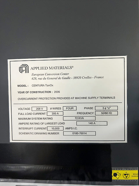 Applied Materials Centura TPCC