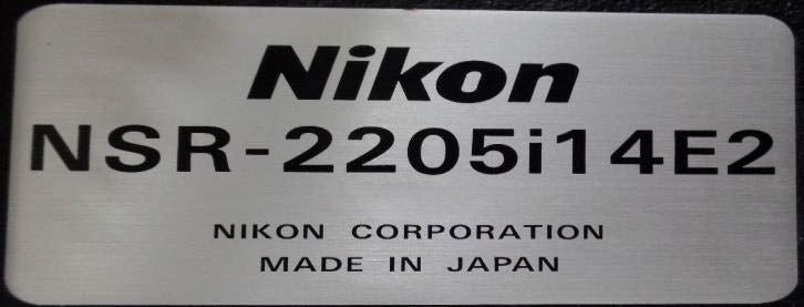 Nikon NSR 2205 i 14 E 2 i-Line Stepper