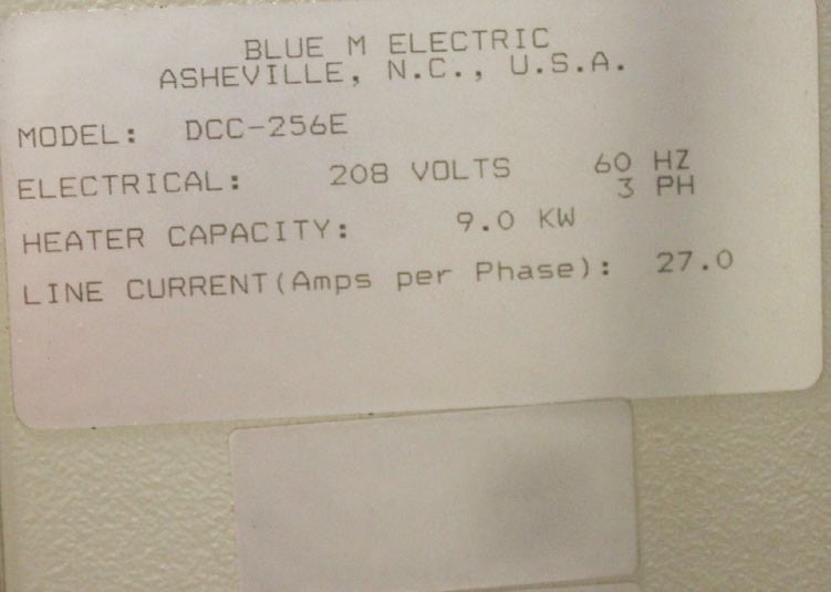 Blue M DCC 256 E Oven