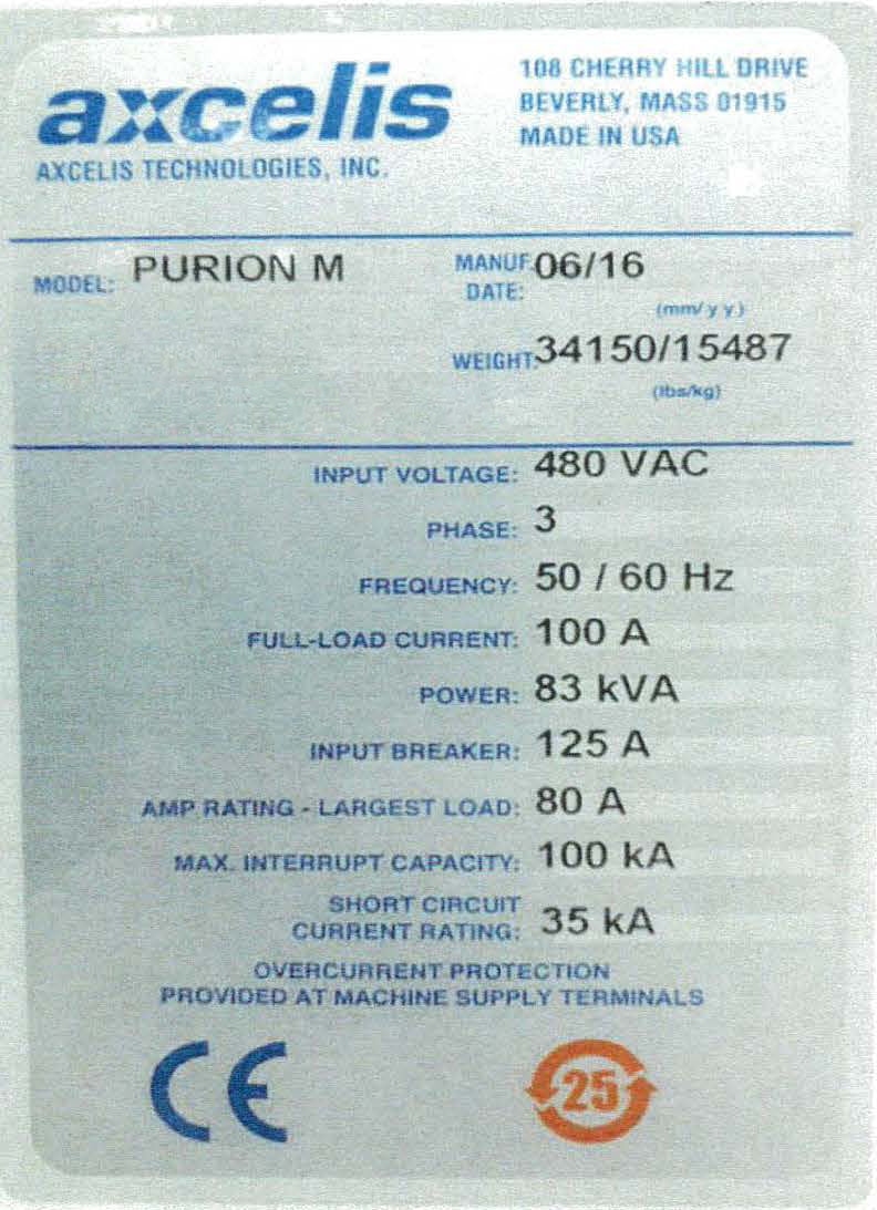 Axcelis Purion M Ion Implanter