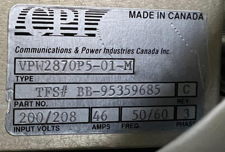 Varian XM 90 Sputtering System