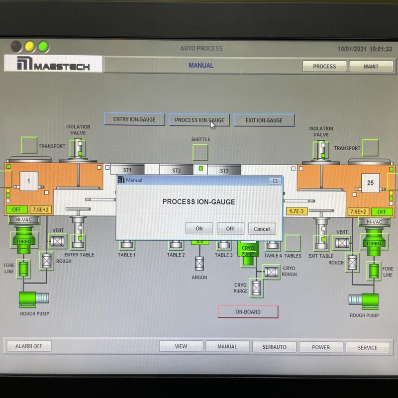 Varian XM 90 Sputtering System