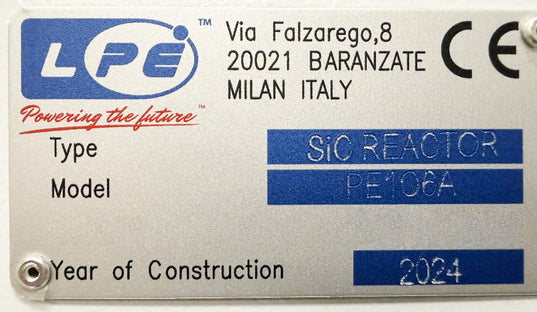 LPE PE 106 A EPI Reactor (Epitaxial Silicon Deposition)