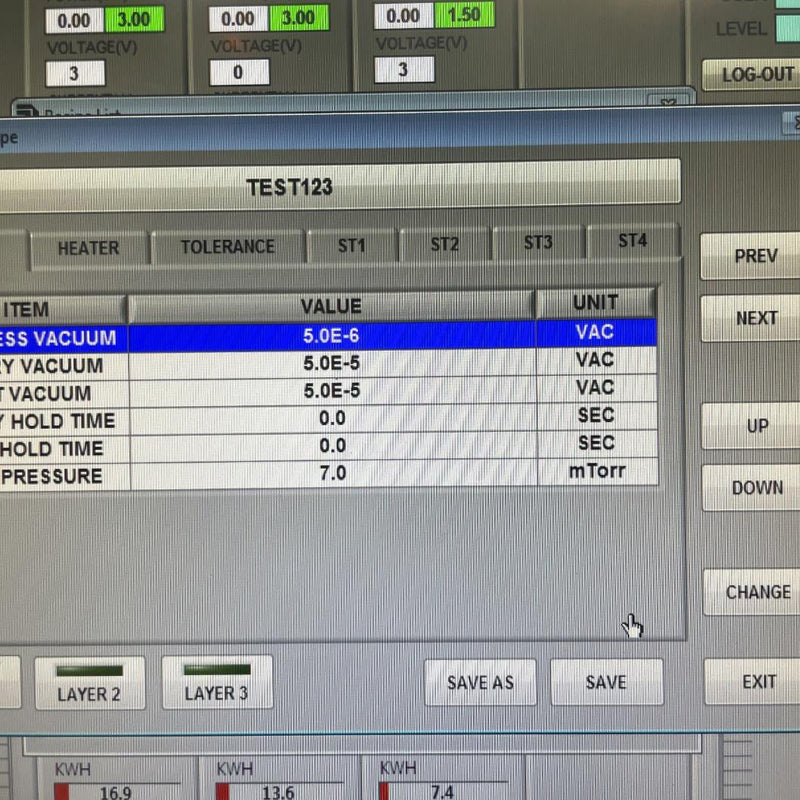 Varian XM 90 Sputtering System